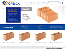 Tablet Screenshot of gresca.com.br